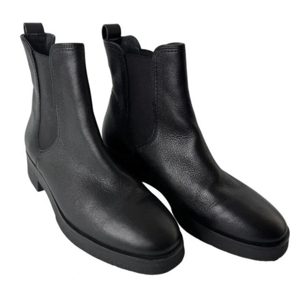 NWOT Paul Green Black Sunny Chelsea Slip on Ankle Boots
